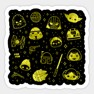 Galaxy Wars Icons Sticker